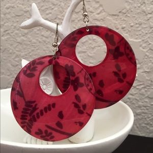 Unique abalone earrings